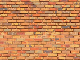 Obraz premium Rustic Red Brick Wall Texture for Background