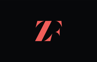 Abstract letter ZF minimal logo design template. This minimal logo design is the process of creating a visual symbol that represents a brand, company, or individual.