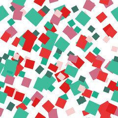 Modern Abstract Colorful Squares Vector Pattern