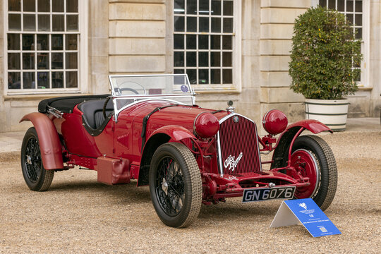 1931 Alfa Romeo 8C 2300 Monza Spider, winner of the 1931 Le Mans 24 hours, Concours of Elegance 2023, Hampton Court Palace, London, UK