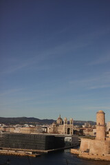 Obraz premium view of the old city of marseille