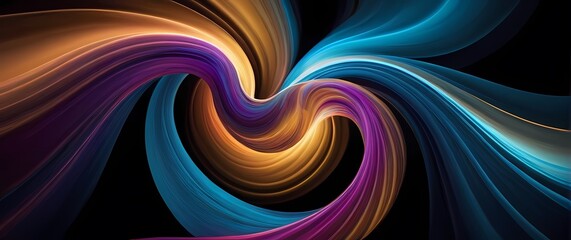 Obraz premium Stunning abstract wallpaper showcasing graceful swirls of colors in motion blending together to create a fluid representation of elegance and beauty