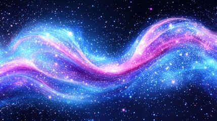 Obraz premium Cosmic nebula swirls, galaxy background, space art, design element