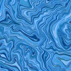 Abstract Ebru Marbled Waves Pattern