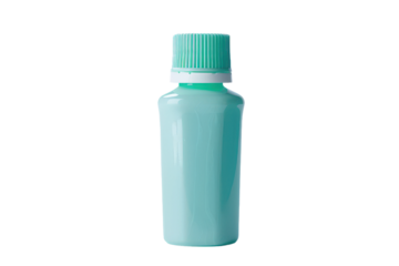 Bottle of Dental Adhesive for Dentures in Clear Packaging