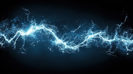 Abstract Blue Energy Wave Background