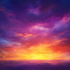 Fototapeta premium sunset sky with clouds