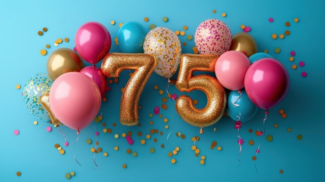 Centrotavola A Nido D'ape Per 75° Compleanno, 8 Pezzi, Decorazioni Tavolo Festa