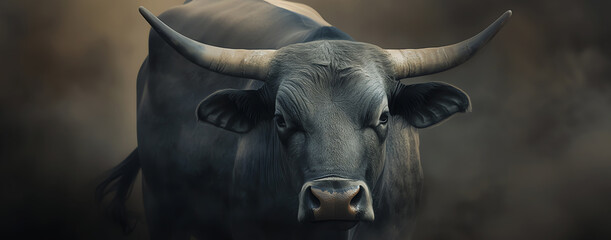 black bull, AI generated