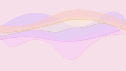 Pink abstract background with multicolored waves. Aesthetic background with wavy texture