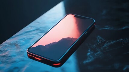 Explore a stunning smartphone with vibrant abstract patterns inspired by the universe, perfect for tech enthusiasts and art lovers. This device offers both aesthetic appeal and functionality