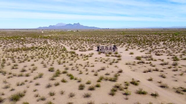 View of Arizona's Picacho Peak and the ghost town of Sasco, between the Cities of Tucson and Phoenix