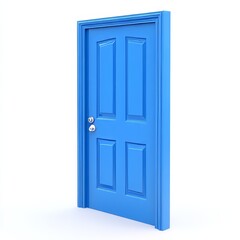 Door 3D render icon a white background, symbolizing entry, access, or opportunity.