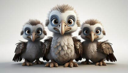 Fototapeta premium Niedlicher Geier