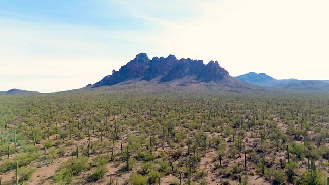 Arizona's Silverbell Mountains near Tucson and Red Rock, in the Sonoran Desert