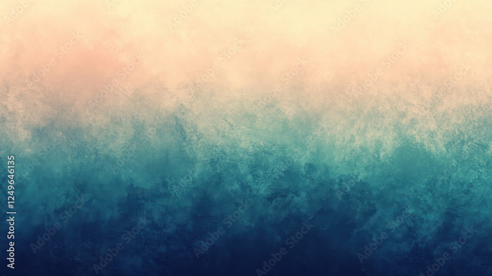 Poster teal and beige abstract texture, gradient background, design element