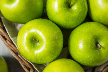 Healthy Organic Green Granny Smith Apples