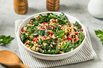 Hearty Fall Farro Kale Salad