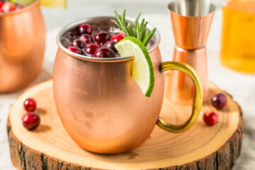 Boozy Refreshing Cranberry Moscow Mule