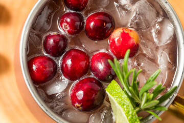 Boozy Refreshing Cranberry Moscow Mule