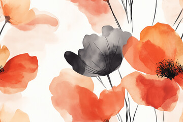 Modern abstract floral seamless pattern. perfect for  textile, wallpaper, pattern fills, covers, surface, print.
