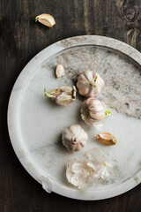 Garlic cloves.