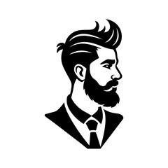 vector illustration of a man salon