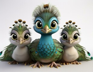 Fototapeta premium Niedlicher Pfau