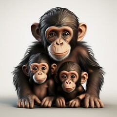 Niedliche Schimpansen