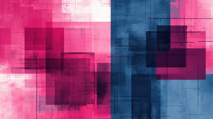 Colorful Abstract Geometric Background with Pink and Blue Tones