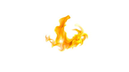 Photo of fire flame isolated on transparent background.png