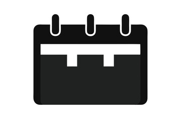 black calendar icon
