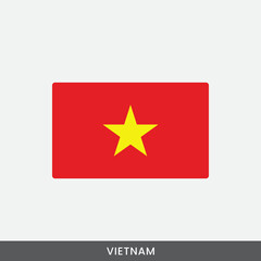 Obraz premium Vietnam national flag vector design