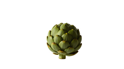 Fototapeta premium Photo of green artichoke isolated on transparent background.png