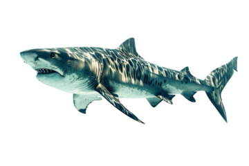 Powerful and Beautiful Tiger Shark