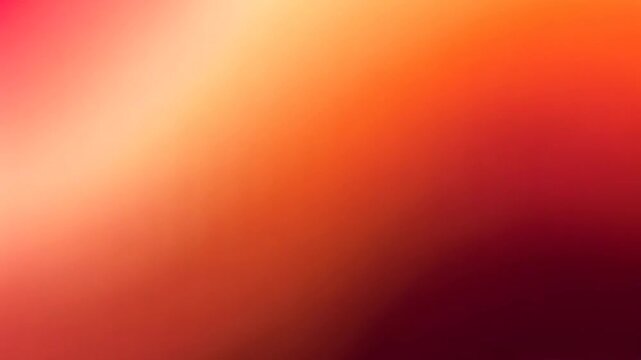 Abstract smooth red orange tones color gradient background. Abstract blurred grainy gradient banner background texture. Website, fashion menu background video.
