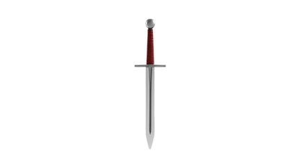 Photo of samurai sword or Rapier isolated on transparent background.png