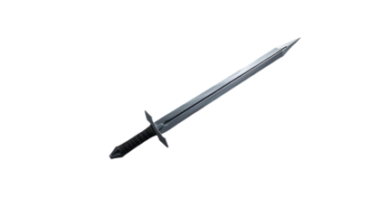 Photo of samurai sword or Rapier isolated on transparent background.png