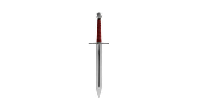 Photo of samurai sword or Rapier isolated on transparent background.png