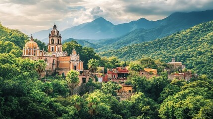 Forest and nature full of green everywhere in Mexico