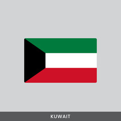 Kuwait national flag vector design