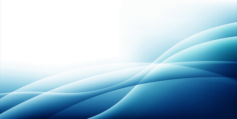 Blue gradient wave modern abstract background