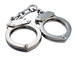 handcuffs isolated on white background