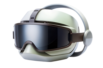 ski goggles on white background