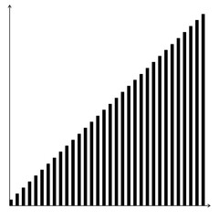 Minimalist Bar Chart with Grid and Labels Graphic