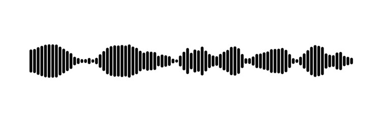 Abstract Sound Wave Representation Using Parallel Lines Design
