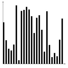 Minimalist Bar Chart with Grid and Labels Graphic