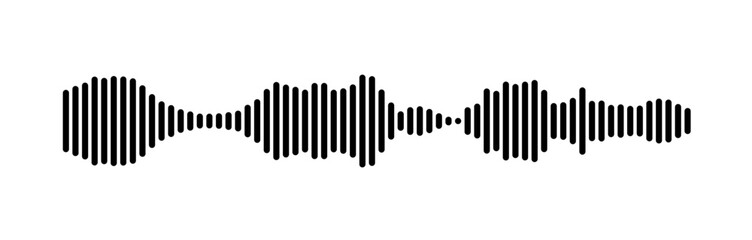 Abstract Sound Wave Representation Using Parallel Lines Design