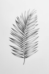 Elegant Palm Leaf Drawing