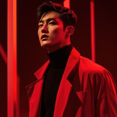 Fototapeta premium Cool Korean Boy